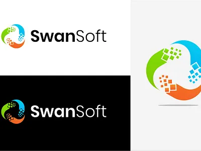 Modern Logo Design | Soft Tech logo | Logo Design brand design brand identity branding design graphic design illustration minimal logo monogram logo stationary design