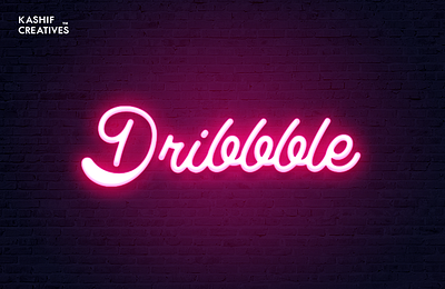 Dribbble Neon Sign brand identity branding brandmark design dribbble dribbble best shot dribbble logo redesign graphic design illustration logo logo ideas logo monogram logomark logotype minimalist logo rebrand ui ux