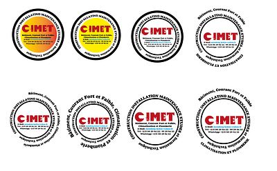 CIMET climatisation graphic design logo plomberie