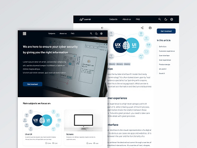 Online Learning Platform - Tablet graphic design logo online learning platform ui uidesign ux uxdesign
