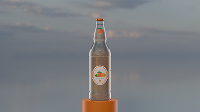 3D bottle mockup for blender 3d animation blender bottle branding illustration mockup motion graphics template