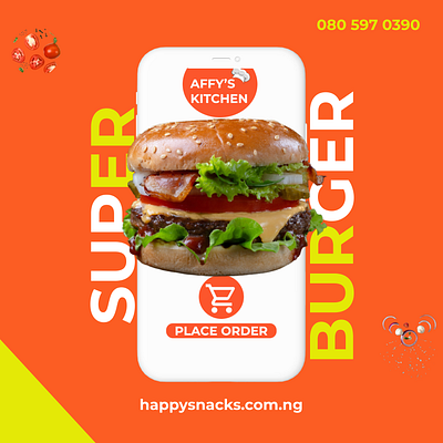 affy burger joint flyer sneak peek concept branding design graphic design