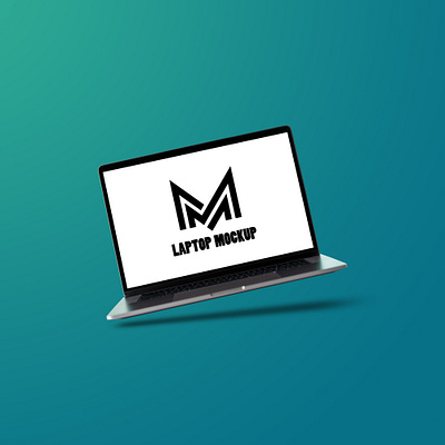 Laptop mockup 3d branding graphic design logo ui