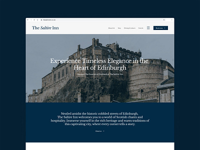 The Saltire Inn | Web & Social adobe illustrator branding digital design edinburgh figma graphic design hospitality logo design passion project scotland scottish brand ui web design