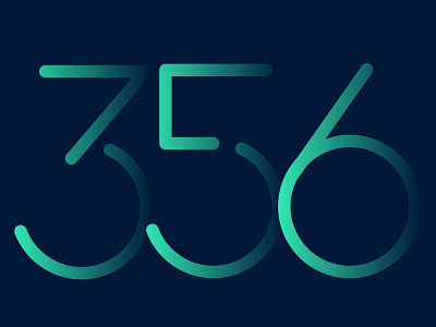 356 cool color design font font development free download gradient graphic design grayom numbers type typeface typography