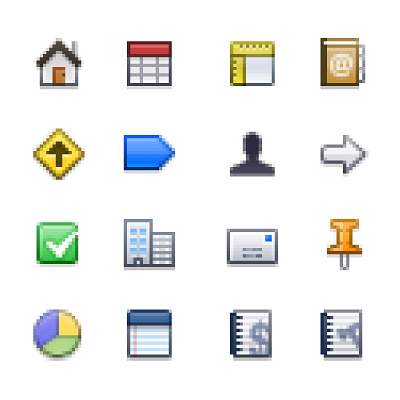 Daylite | User Interface Icons 16x16 colors daylite design icon mac os x pixel small ui