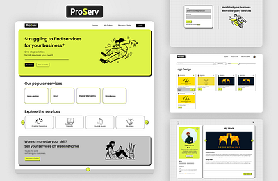 ProServ | Freelance app modern ui