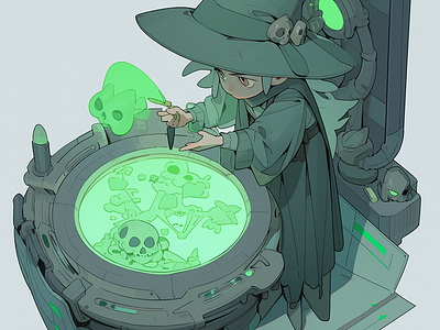 Wizard drawing- illustration design illustration