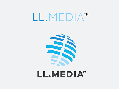 Redesigned Logo for LL.MEDIA branding design graphic design illustration logo minimal redesigned logo typography vector