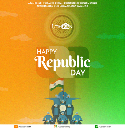 Happy Republic Day graphic design poster republicday