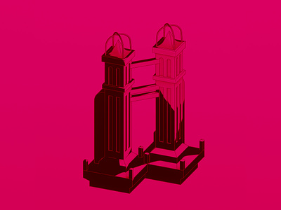 Tower 3d 3dart graphic design illustration web