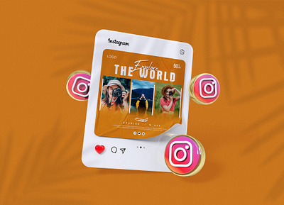 Travel Social Media or Template beach friday holiday instagram post off day photogreaphy sunday tour travel design travel flyer travel social media travel template truism vacation world tou