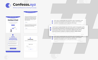 Confesss.xyz | A Confession App confessionapp ui