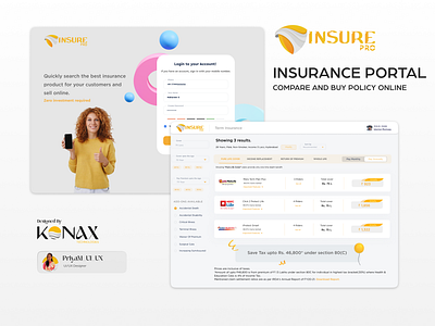 Insurance Portal Compare and buy online 3d animation app branding design graphic design illustration insurance insurance app insurance portal logo ui vector
