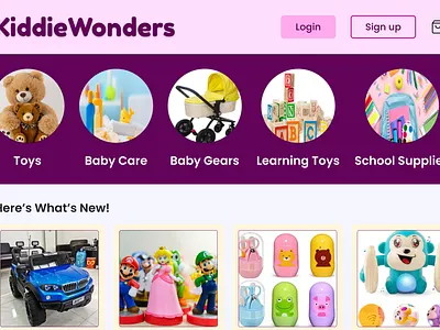 Light UI homescreen - Responsive Ecommerce website with products app design ecommerce website figma mobileapp mobiledesign ui uiux