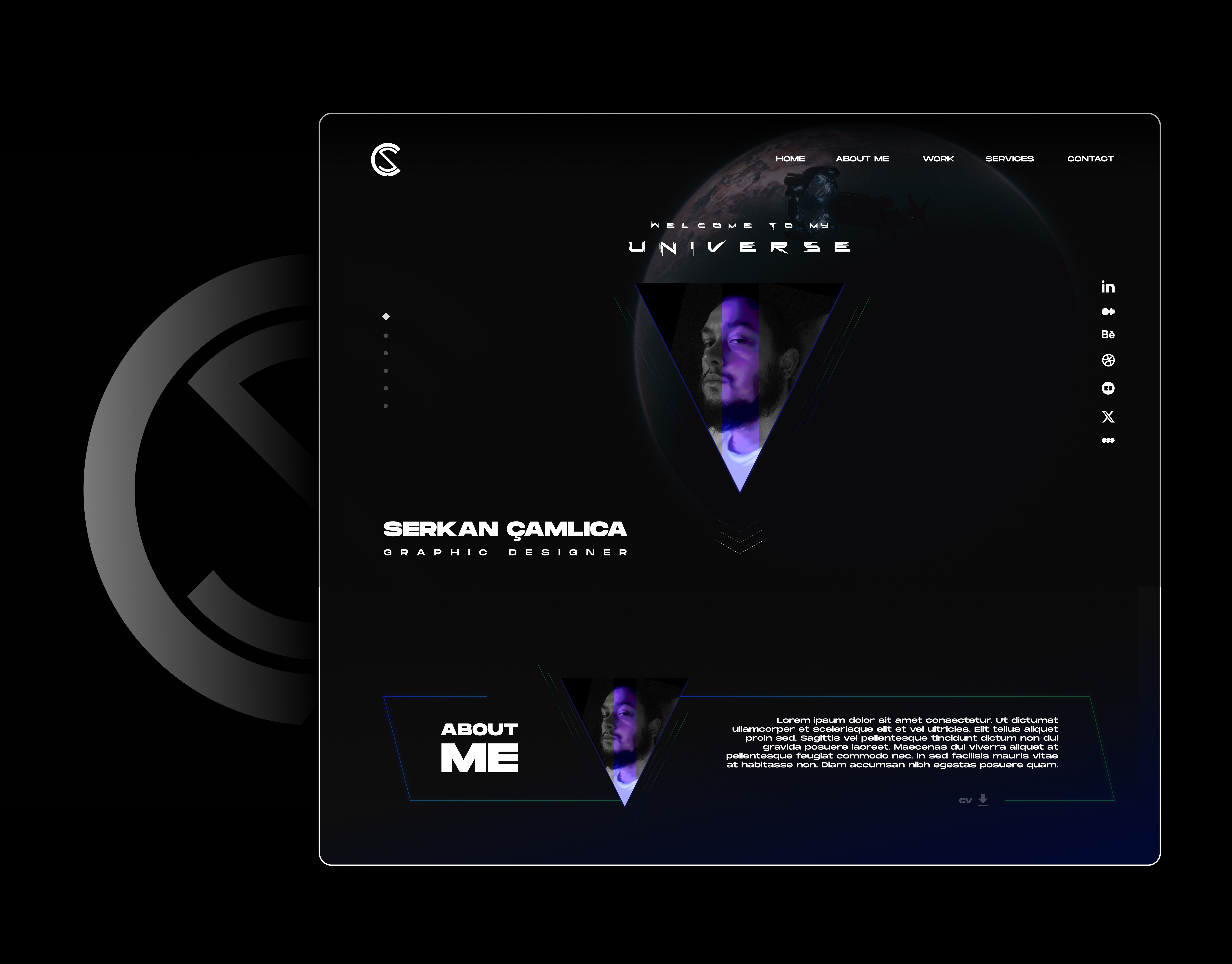 Personal Portfolio Website cv design graphic design landing page personal branding personal portfolio personal website portfolio portfolio website resume ui ux web design webdesign website website design website template