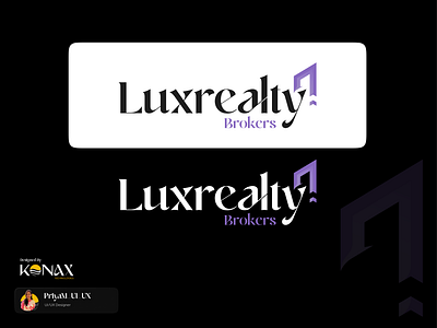 Logo Design : Luxrealty animation app branding design graphic design illustration logo ui ux vector