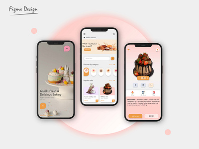 Bakery app UI design in Figma bekery app figma figma inspiration ui ui daily uiux user experience designer user interface