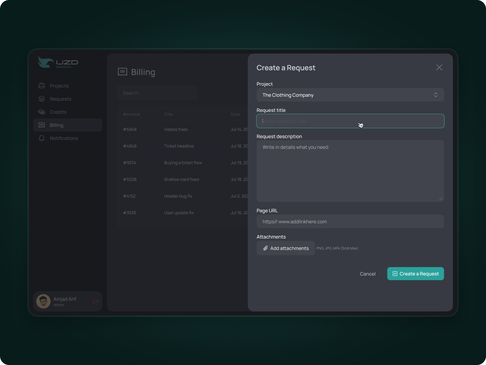 Project management Dashboard dark dashboard dark mode dashboard ui ui design uiux design