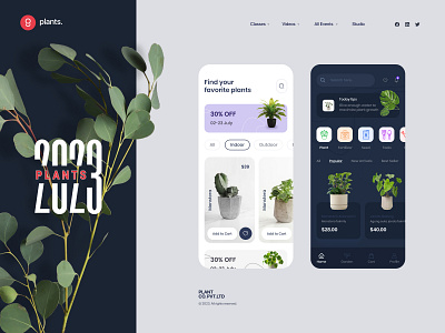 Plant App Design app graphic design mobile app plant plant app tree ui