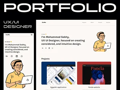 UX Portfolio figma portfolio portfolio website ui ui design web design website design