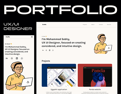UX Portfolio figma portfolio portfolio website ui ui design web design website design
