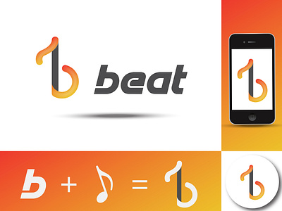 Beat - Logo Design With letter b 3d b b logo b logo design brand branding company logo design graphic design illustration letter logo logo logos minimal logo motion graphics vector