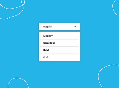 Daily UI Challenge 027 - Dropdown aesthetic dailyui design designer dropdown figma graphic design illustration interaction design productdesign ui uidesign uiux uiuxdesign ux uxdesign