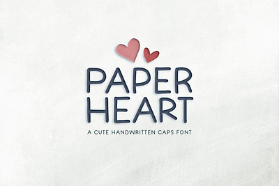 Paperheart Typeface all caps font cute font font hand drawn handmade handwritten monoline font quote font simple font skinny font slim font sweet font typeface