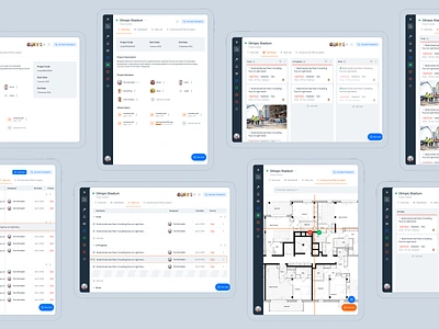 Construction Management Tablet App construction app orange app tablet app tablet app design tablet design tablet landscape tablet portrait tablet task management tablet ui tablet uiux ui ui design uiux design