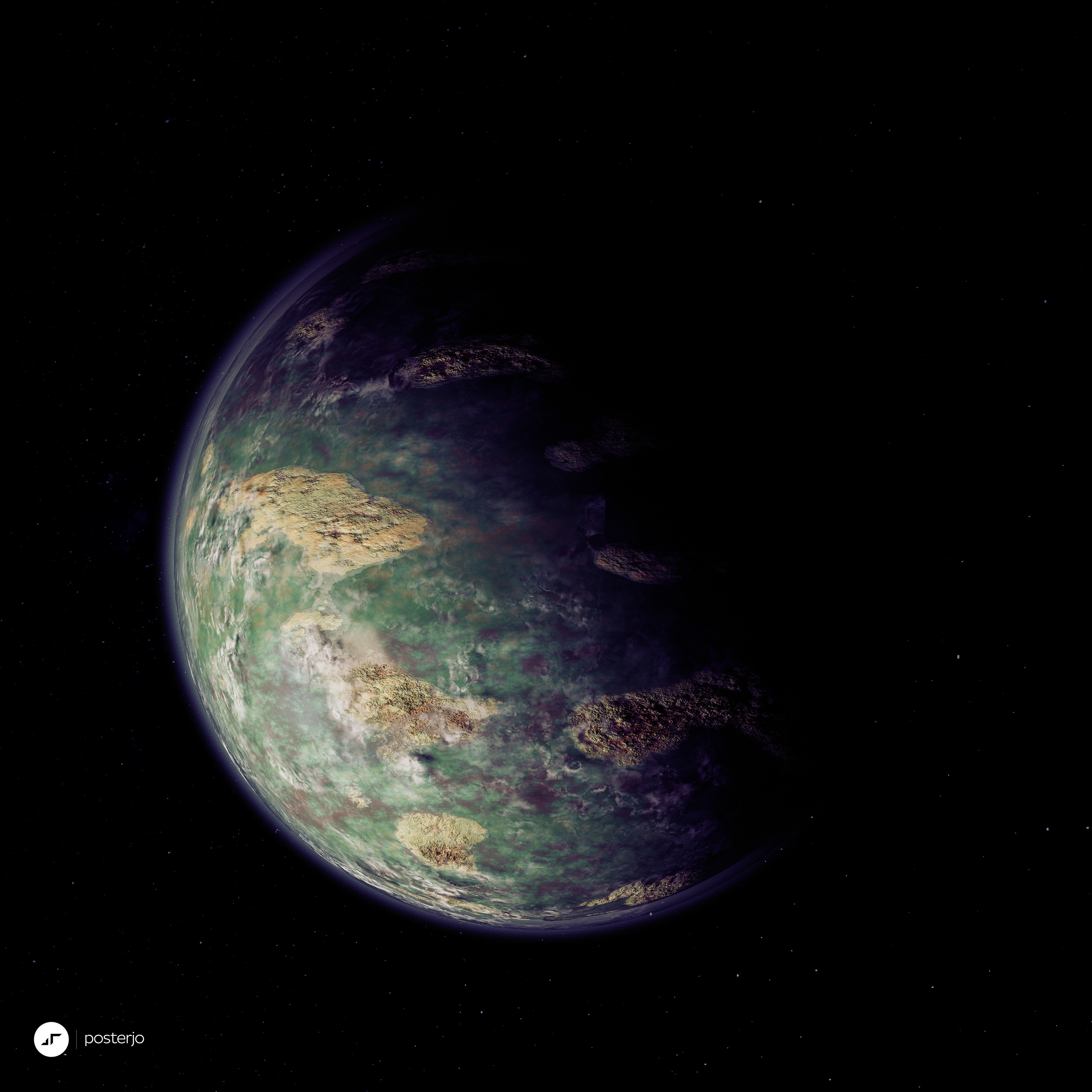 newgen posterjo #171 3d blender cinema4d cycles joan sterjo joansterjo octane planet planets posterjo render stars