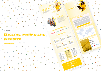 Digital Marketing Website design digital marketing landing page ui user experience
