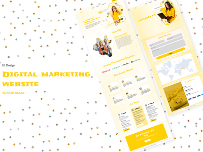 Digital Marketing Website design digital marketing landing page ui user experience