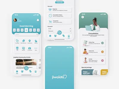 jiwakita - Mental Health App application graphic design mental health mobile ui ux