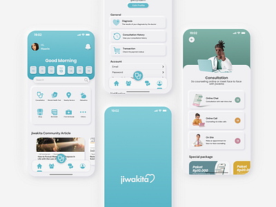 jiwakita - Mental Health App application graphic design mental health mobile ui ux