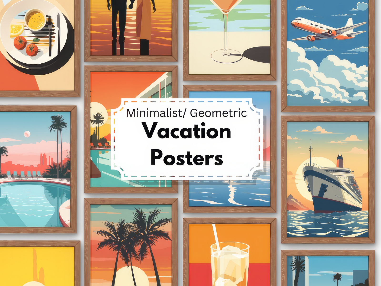 Vacation Posters - Minimalist/Geometric/Vector by Jordan Kaufman on Dribbble