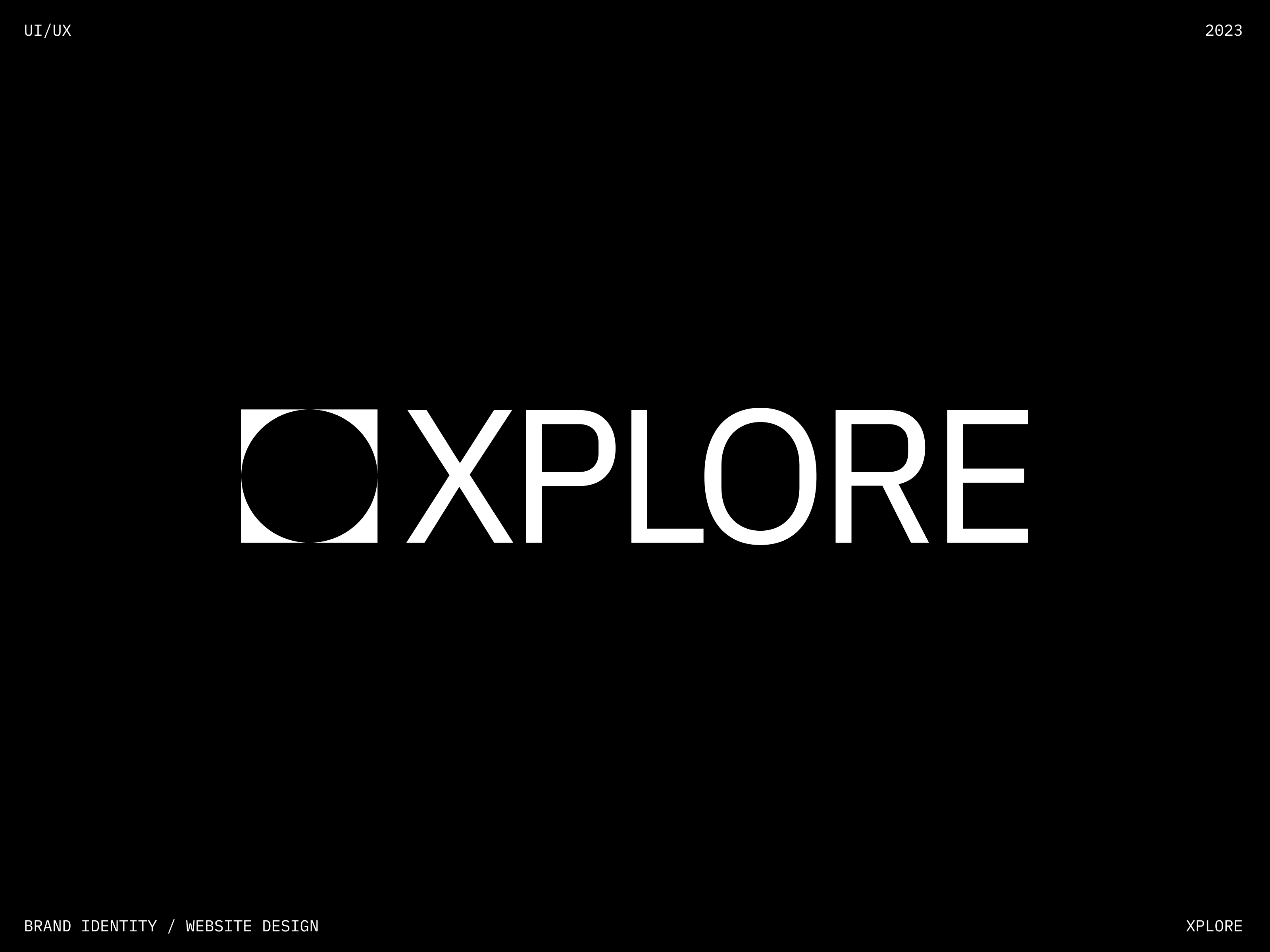 XPLORE - Space as a Service | Branding/Website brand branding design industry space space as a service space company space website website