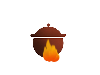 Cooking pot animation cooking design fire food delivery food order graphic design hot icon illustration kitchen motion graphics order in pot sign steam symbol vector