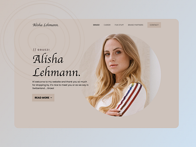 Alisha Lehmann Website branding business design figma figmadesign illustration logo typography ui webdesign