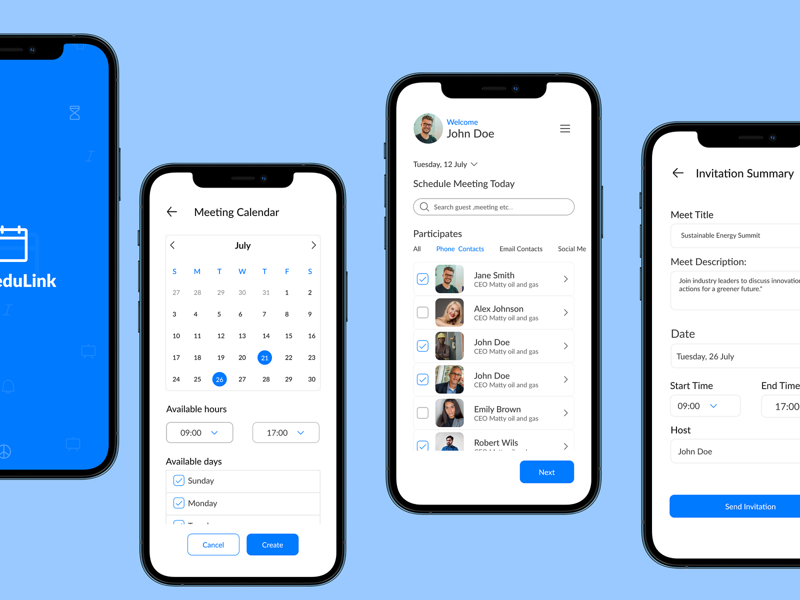 Schedulink is a meeting scheduling feature for a calendar App by ...