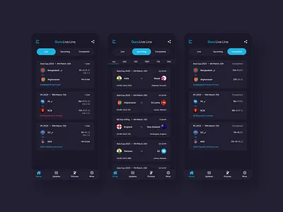 Guru Live Line - Live Cricket App app design clean cricket app cricket match cricket match ui cricket mobile app cricket ui ios app live cricket app minimal minimal ui mobile app score card score ui trend 2023 trendy ui design uiux uiux design watch live app