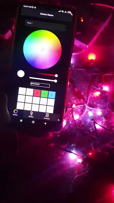 Smart LED Decoration android app development arduino aws esp flutter ios iot mqtt nodejs