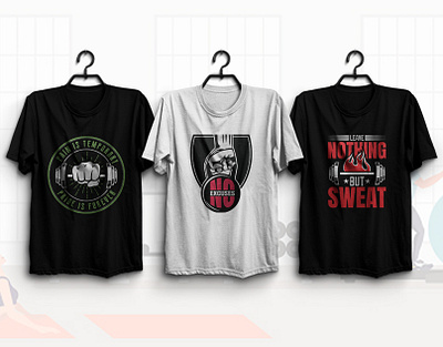 Fitness T-Shirts Design. advance t shirt design tutorial