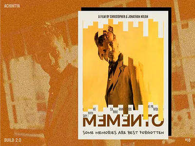 Typographic poster - Build 2.0 design figma graphic design movie poster practice ui