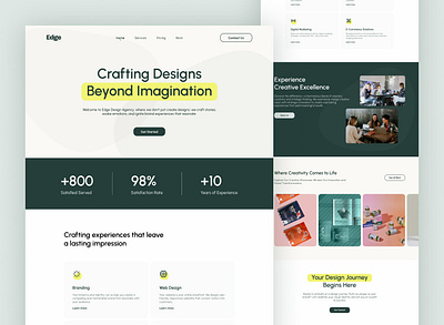 Edge Design Agency - Landing Page branding design graphic design landing page ui ux