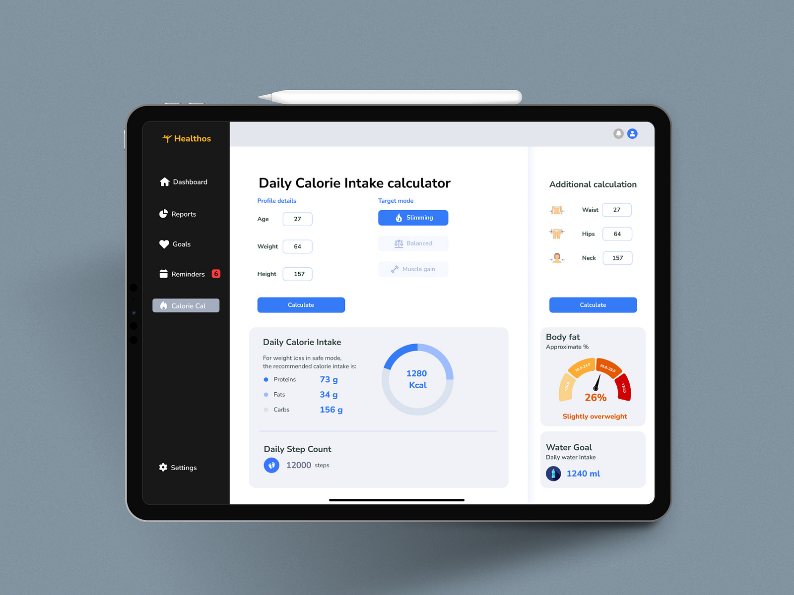 Daily UI 03: Calculation Interface by STUDIO ATANI on Dribbble