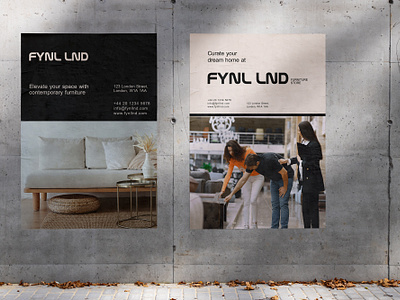 Outdoor Poster For FYNL LND brand identity brand identity design branding design graphic design logo