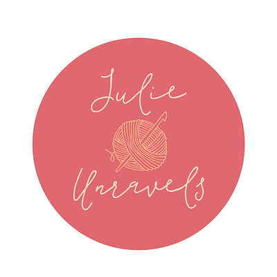 Soft Retro Pastel Crochet Logo branding design freelance graphic design illustration logo type vector