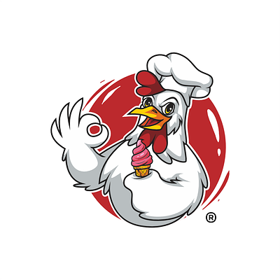 Mascot Logo OK Chicken Concept branding business logo mascot