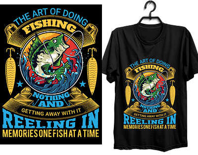 Fishing Custom T-Shirt Designs  Fishing Themed Vector T-Shirts by